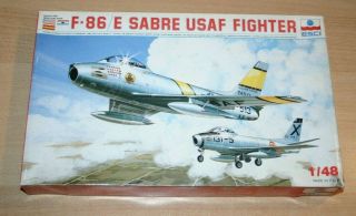 40 - 4039 Esci 1/48th Scale North American F - 86e Sabre Plastic Model Parts Kit