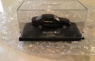 Mercedes - Benz S - Class Car Attached To Base In Plastic Case