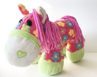 Pink Pony Plush With Flowers Dan Dee 12 " Stuffed Horse Animal Collectors Choice