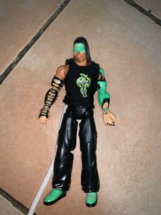 Jeff Hardy Jakks Tna Deluxe Impact Wrestling Figure Glow In The Dark Green Wwe