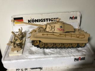 Vintage Polistil Ww2 King Tiger Tank Solido Panzer Konigstiger