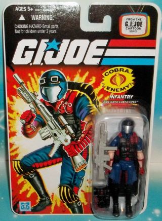 G I Gi Joe 25th Anniversary Cobra Infantry Viper Figure Moc