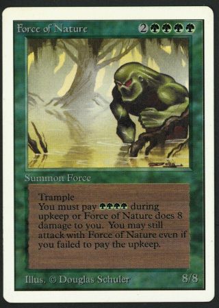 1x Unlimited Force Of Nature (roller Line) Mtg Unlimited - Kid Icarus -