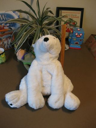 Toys R Us White Polar Bear Floppy Stuffed Plush Animal Soft Cuddly 2012