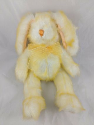 Dan Dee Rabbit Yellow Plush Bunny 14 " Stuffed Animal