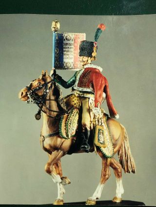 Historex 54mm French Guard Chasseur a Cheval Standard Bearer on horseback 2