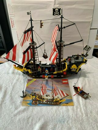 Complete Lego Pirate Ship Set 6285 Black Seas Barracuda - -