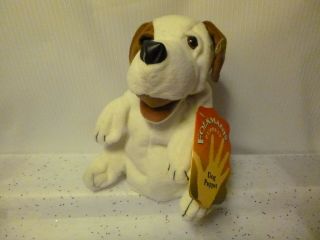Folkmanis Small Dog Plush Hand Puppet 9 " Stuffed Animal With Tag