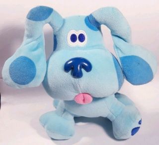 Vintage Blues Clues Dog Viacom / Eden Blue 7” Plush Stuffed Puppy Toy 1998