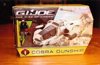 2009 G.  I.  Joe " The Rise Of The Cobra " Cobra Gunship W/ Firefly Figure,