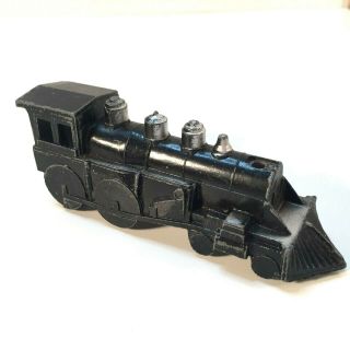 Vintage Midgetoy Die Cast Black Steam Locomotive Train Engine