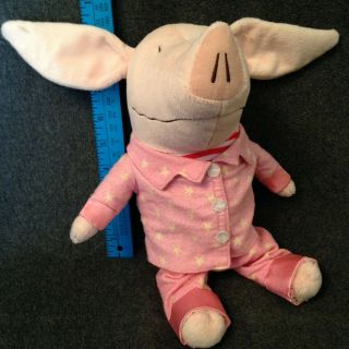 Olivia The Pig Plush Toy In Pink Pajamas Medium Size Nick Jr Character