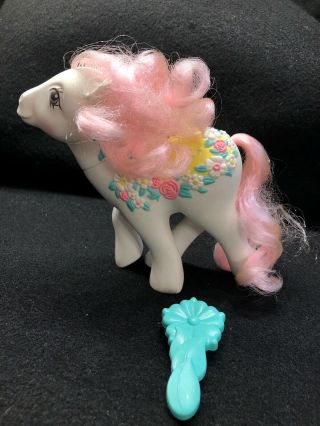 Vtg My Little Pony G1 “flower Bouquet” Merry Go Round Pony - Complete