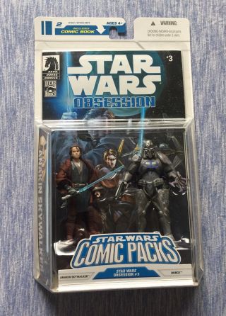 Star Wars Comic Packs Obsession 3 - 2 Figs Anakin Skywalker & Durge Misb 2008