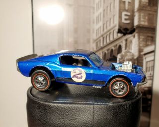 Hot Wheels Vintage Redline Mustang Boss Hoss Blue Champ Interior