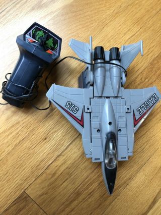 1985 Yonezawa Remote Fighter Jet Eagle Transformers Gobots Lights Up