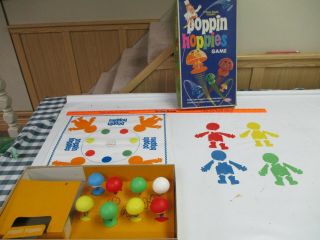 Vintage 1968 Ideal Toys Poppin Hoppies Game Great Shape 100 Complete