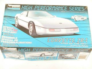 1/24 Monogram 1989 Chevy Corvette Zr - 1 Detail Package Plastic Scale Model Kit