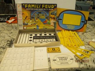 Vintage Family Feud Board Game 1977 Milton Bradley Fun Game 4723 Never Played