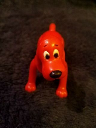 2.  5 " Clifford The Big Red Dog Plastic Pvc Toy Cake Topper Collectible Movable