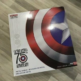 Legends Captain America 75th Anniversary Avengers Shield Alloy Metal Gif Toy