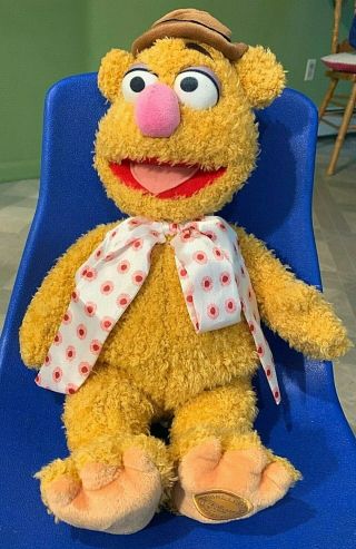 Disney Store Fozzie Bear The Muppets 16 " Plush Stuffed Toy Jim Henson Character