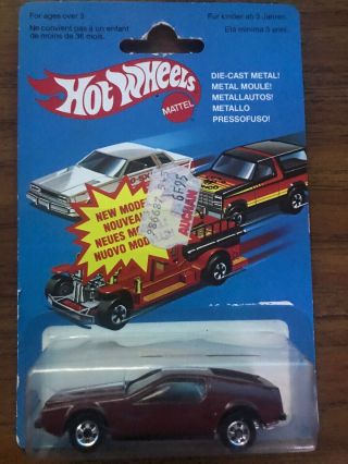 Hot Wheels 1985 Rare French Turismo Maroon Variation Made In France Sealed/card