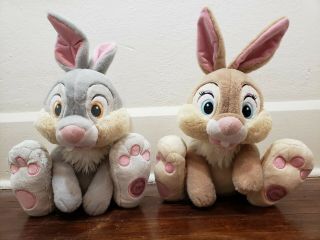 Disney Store 14 " Thumper And Miss Bunny Plush Bambi Rabbit Set