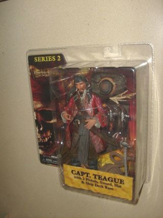 Neca Pirates Caribbean Capt.  Teague Series 2 Moc Movie Reel Keith Figure