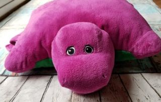 Barney Pillow Pet Purple Dinosaur 18 " Plush P3