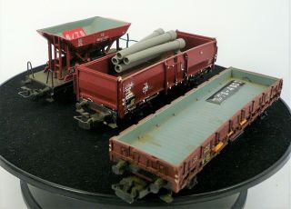 Marklin Ho Set Of 3 Assorted Vintage Freight Cars Bg - Mm