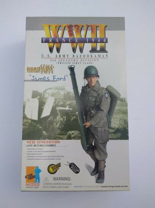 Dragon Models Wwii France 1944 Us Army Bazookaman 2nd Infantry James Ford 70247