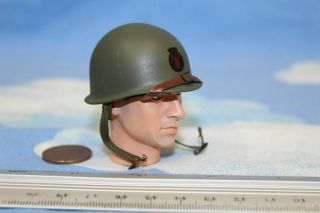 Soldier Story 1/6 Scale Toy Henry Kano 442nd Infantry Metal M1 Helmet