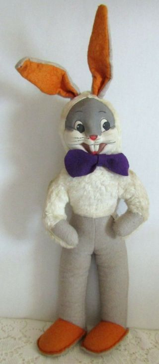 Wonderful Early Antique Warner Bros.  M&h Novelty Stuffed Bugs Bunny