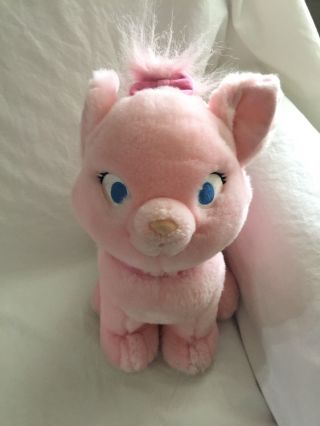 Disney Store Aristocats Stuffed Plush Think Pink Marie Kitten Cat 12 "