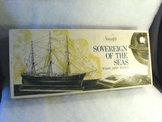 Vintage Scientific Sovereign Of The Seas Wood Ship Model Kit - Boxed