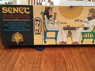Senet Board Game 1977 Conceptual Games Egyptian King Tut Complete