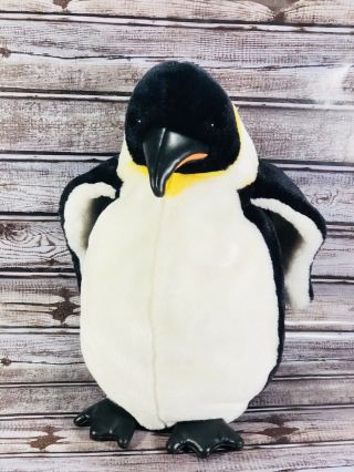 Folkmanis Emperor Penguin Xl Hand Puppet 14 " Plush Toy Stuffed Animal