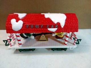 Vintage Bright 183 Train Musical Christmas Express Train Elf Pump Rail Car 2