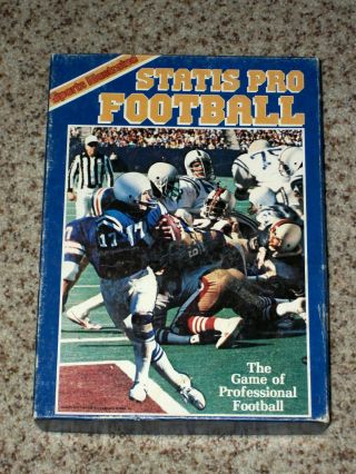 Vintage Sports Illustrated Statis Pro Football Game - Avalon Hill 1981 Nfl