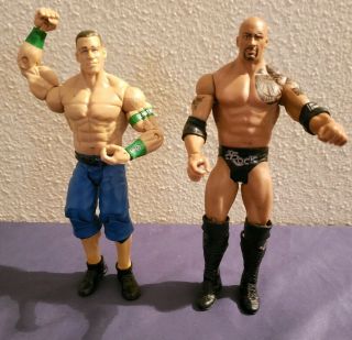2011 Wwe Mattel The Rock Dwayne Johnson John Cena Elite Wrestling Figure Bull