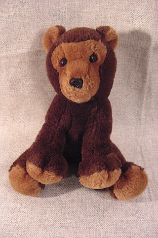 Vintage 1976 Dakin Sitting Brown Teddy Bear Stuffed Plush