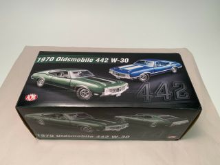 Acme 1:18 1970 Oldsmobile 442 W30 - Twilight Blue (a1805611)