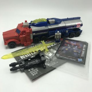 Transformers Titans Return Optimus Prime 100 Complete Voyager W/ Instructions