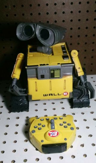 Disney Pixar Wall - E With Remote For Repair Or Parts