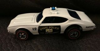 Hot Wheels 1969 Vintage Redline STATE POLICE CRUISER Oldsmobile Cutlass 2