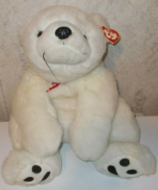 Ty Paws White Large Beanie Polar Bear Plush Stuffed Animal Toy 26 " Christmas