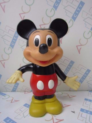 Disney Japan 1970s Mickey Mouse Vinyl Action Figure Vintage