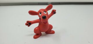Vintage Clifford The Big Red Dog Figure Cake Topper Pvc Figure Dakin 1994