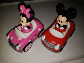 Disney Mickey & Minnie Mouse Hap - P - Kid Push & Go Racer Red Child Toy Car Toddler